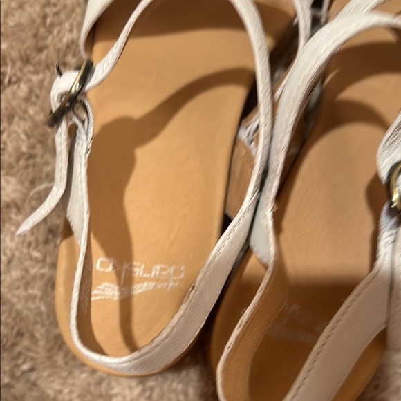 NWT DANSKO White Sandals 39 8.5 womens buckle straps Tansy block heel leather - Picture 7 of 14